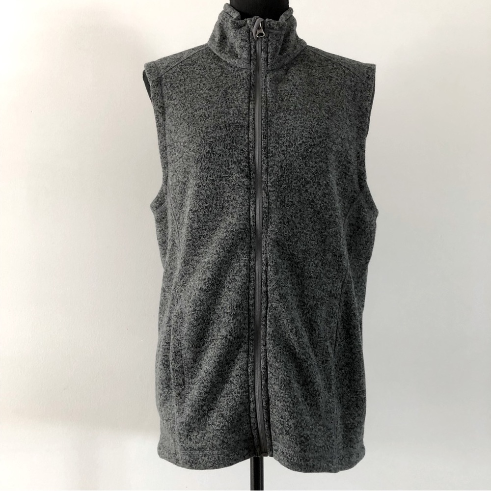 Women’s WindRiver Gray Fleece zip up vest size S
